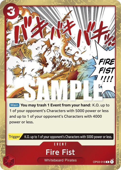 Fire Fist OP03-018 – Pillars of Strength | One Piece TCG