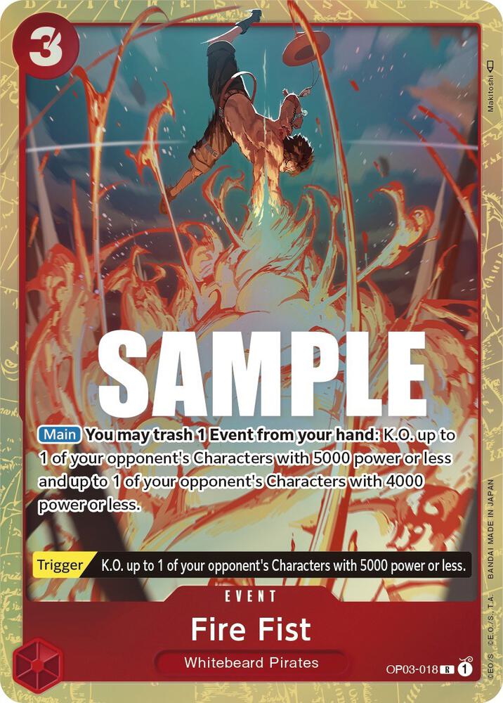Fire Fist Alternate Art OP03-018 – Pillars of Strength | One Piece TCG