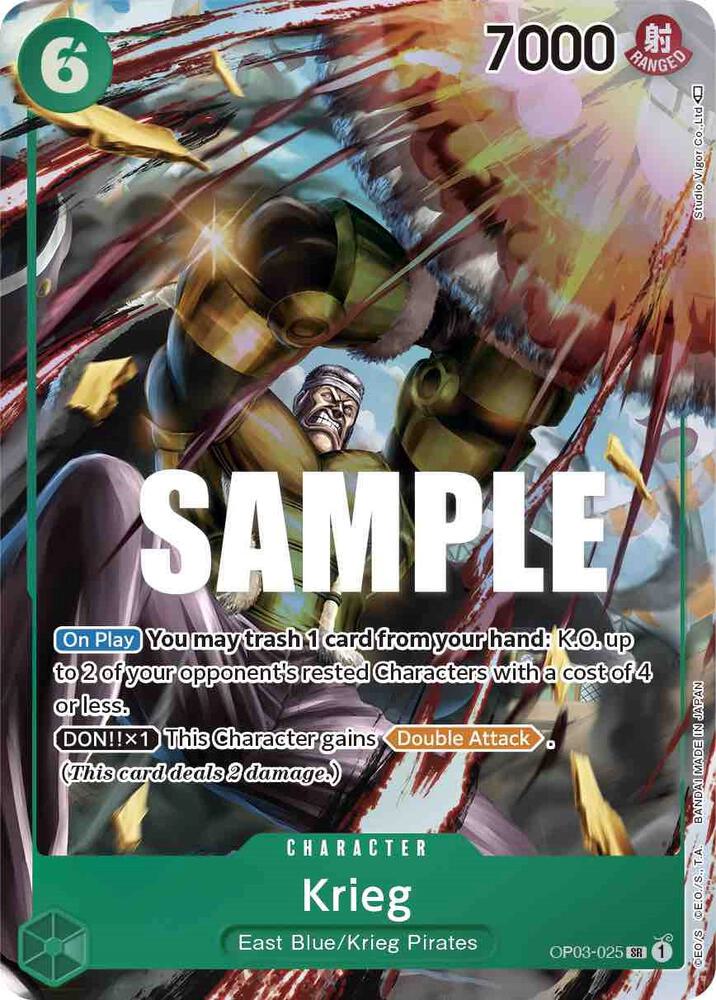 Krieg Alternate Art OP03-025 – Pillars of Strength | One Piece TCG