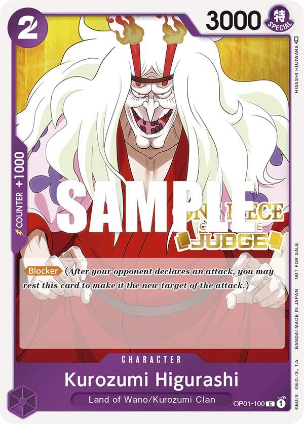Kurozumi Higurashi Judge OP01-100 | One Piece TCG