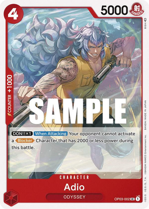 Adio OP03-002 – Pillars of Strength | One Piece TCG