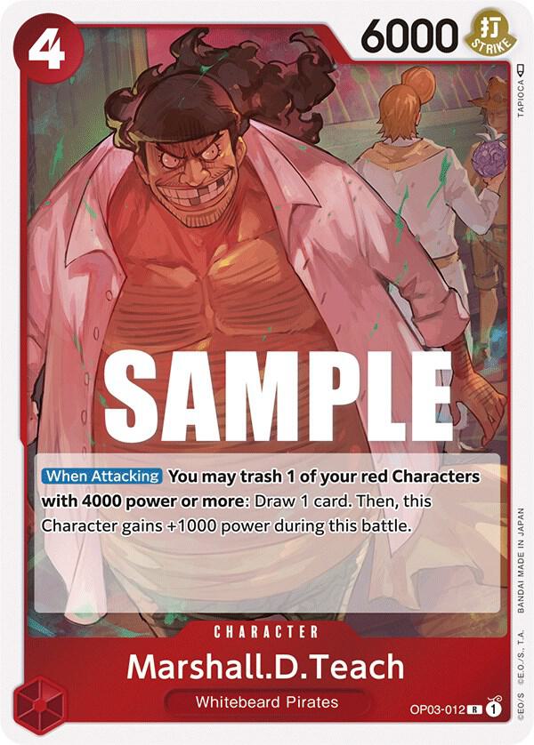 Marshall.D.Teach OP03-012 – Pillars of Strength | One Piece TCG