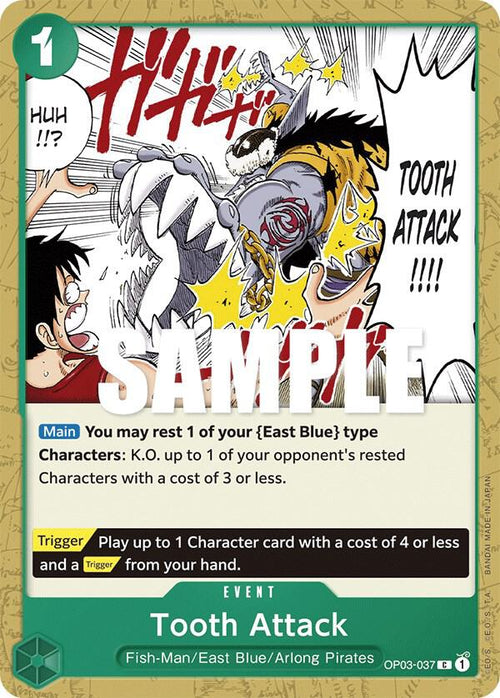 Tooth Attack OP03-037 – Pillars of Strength | One Piece TCG