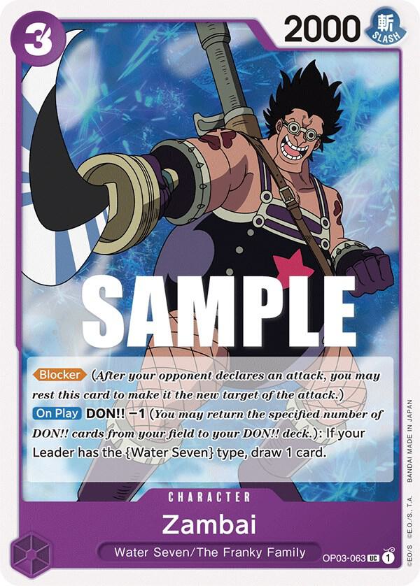 Zambai OP03-063 – Pillars of Strength | One Piece TCG