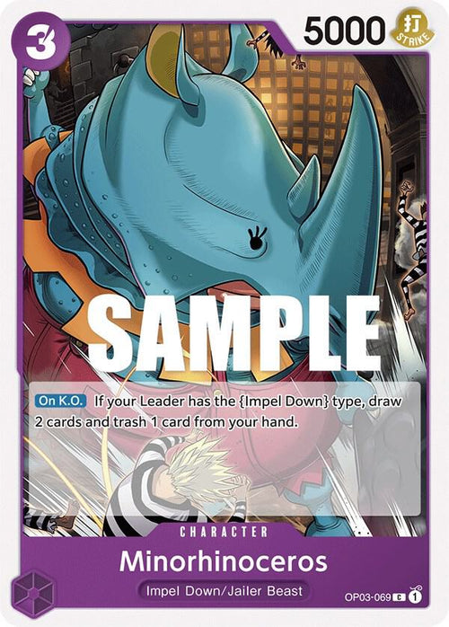Minorhinoceros OP03-069 – Pillars of Strength | One Piece TCG