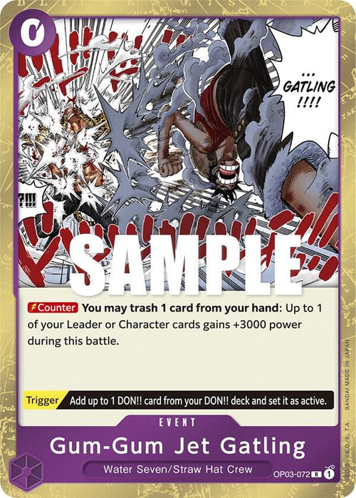 Gum-Gum Jet Gatling OP03-072 – Pillars of Strength | One Piece TCG