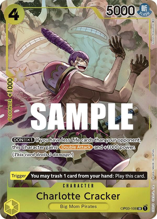 Charlotte Cracker Alternate Art OP03-108 – Pillars of Strength | One Piece TCG