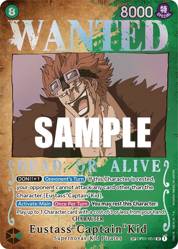 Eustass"Captain"Kid (Wanted Poster) OP01-051 – Pillars of Strength | One Piece TCG
