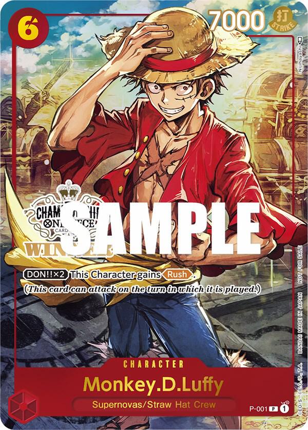 Monkey.D.Luffy Store Championship Trophy Card P-001 | One Piece TCG
