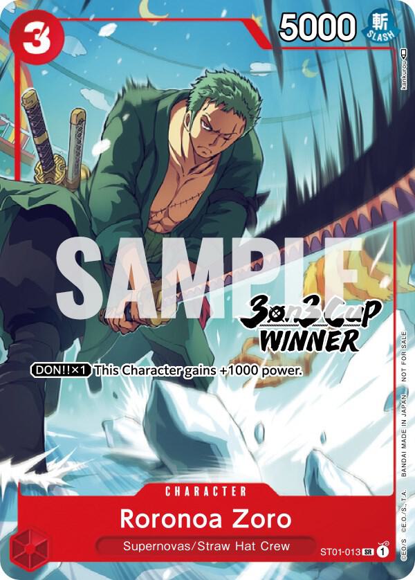 Roronoa Zoro (3-on-3 Cup) Winner ST01-013 | One Piece TCG