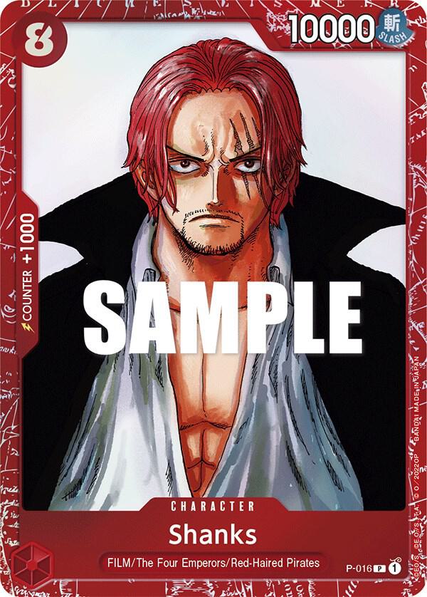 Shanks One Piece Film Red Promotion 2022 P-016 | One Piece TCG