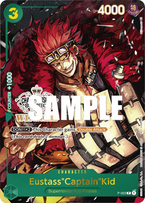 Eustass"Captain"Kid Store Championship Vol. 2 Winner P-003 | One Piece TCG