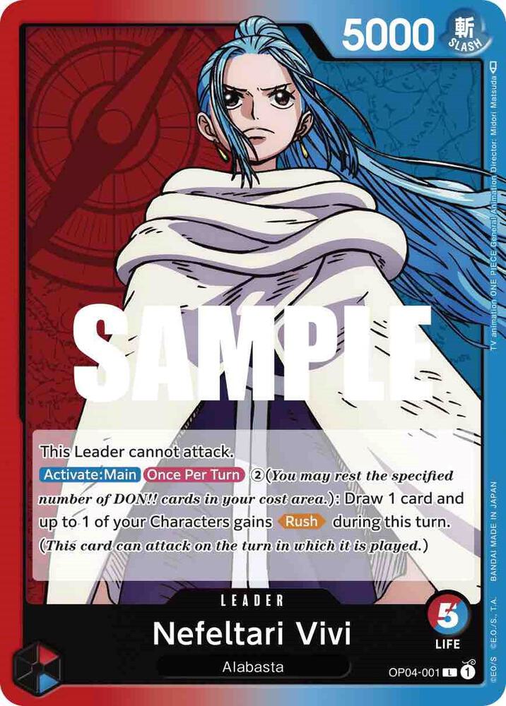 Nefeltari Vivi OP04-001 – Kingdoms of Intrigue | One Piece TCG
