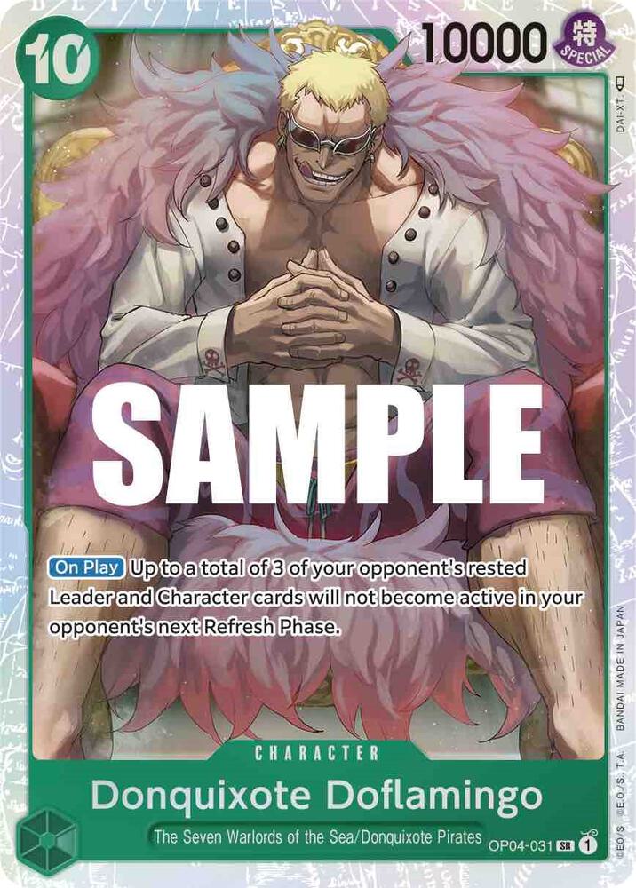 Donquixote Doflamingo OP04-031 – Kingdoms of Intrigue | One Piece TCG