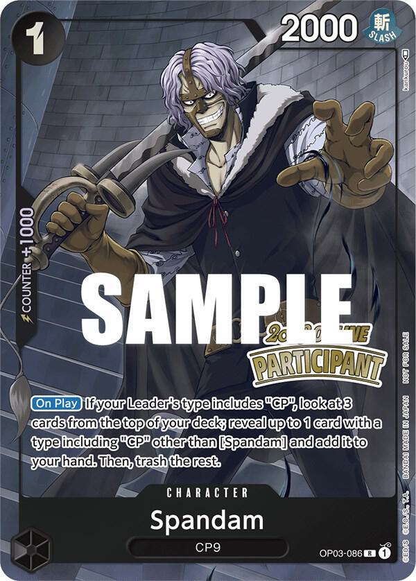 Spandam Online Regional 2023 Participant OP03-086 | One Piece TCG
