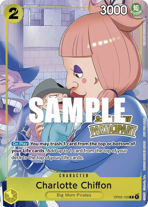 Charlotte Chiffon Online Regional 2023 Participant OP03-109 | One Piece TCG