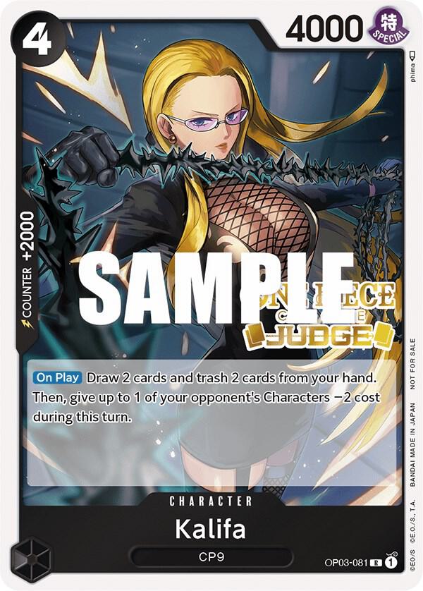 Kalifa Judge Pack Vol. 2 OP03-081 | One Piece TCG