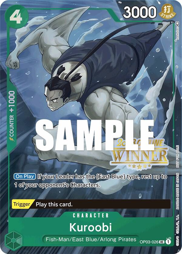 Kuroobi Offline Regional 2023 Winner OP03-026 | One Piece TCG