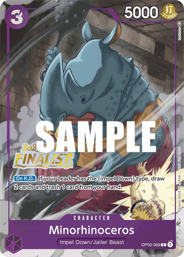 Minorhinoceros Offline Regional 2023 Finalist OP03-069 | One Piece TCG