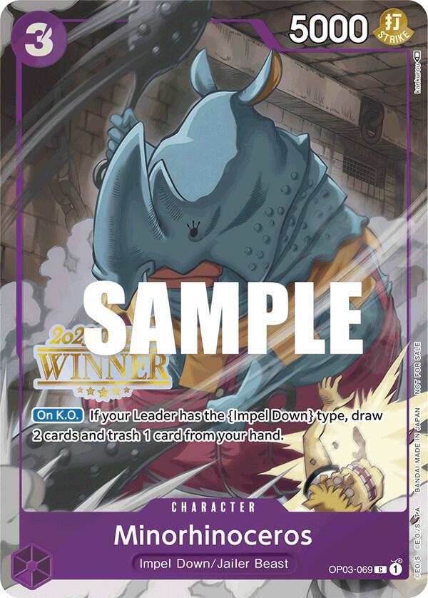 Minorhinoceros Offline Regional 2023 Winner OP03-069 | One Piece TCG