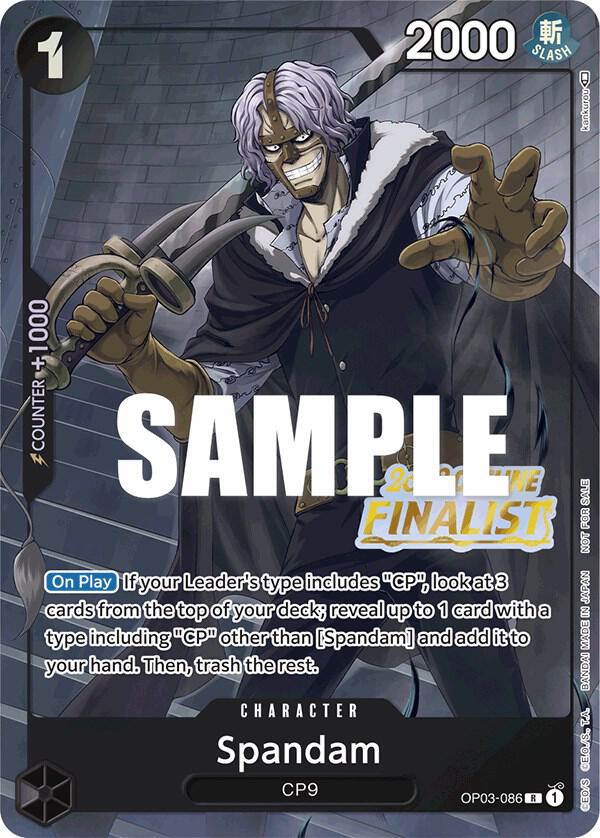 Spandam Offline Regional 2023 Finalist OP03-086 | One Piece TCG