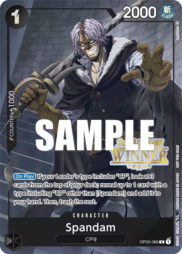 Spandam Offline Regional 2023 Winner OP03-086 | One Piece TCG