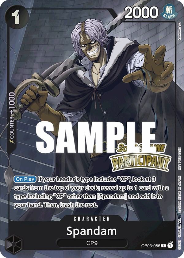 Spandam Offline Regional 2023 Participant OP03-086 | One Piece TCG