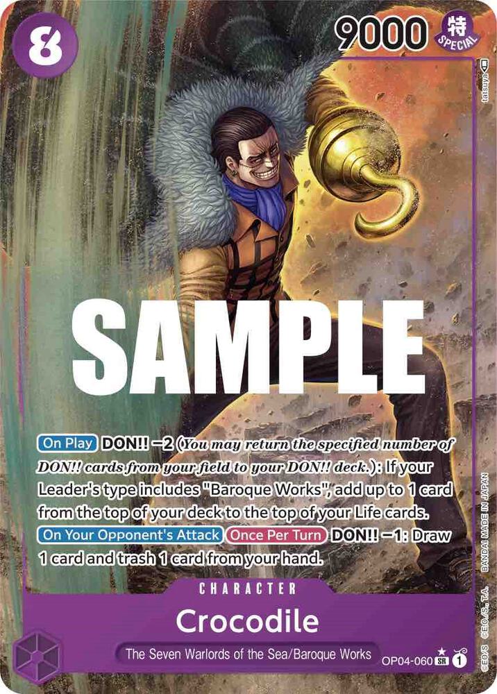 Crocodile Alternate Art OP04-060 – Kingdoms of Intrigue | One Piece TCG