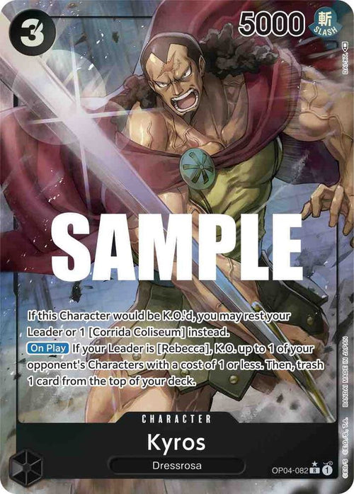 Kyros Alternate Art OP04-082 – Kingdoms of Intrigue | One Piece TCG