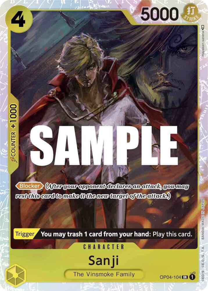 Sanji OP04-104 – Kingdoms of Intrigue | One Piece TCG