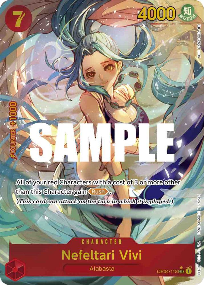 Nefeltari Vivi Alternate Art OP04-118 – Kingdoms of Intrigue | One Piece TCG