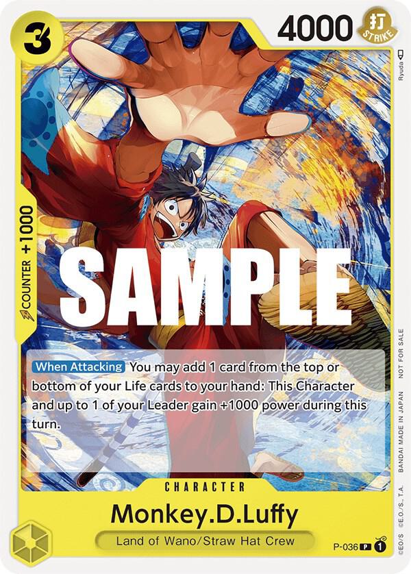 Monkey.D.Luffy Pre-Release Tournament P-036 | One Piece TCG