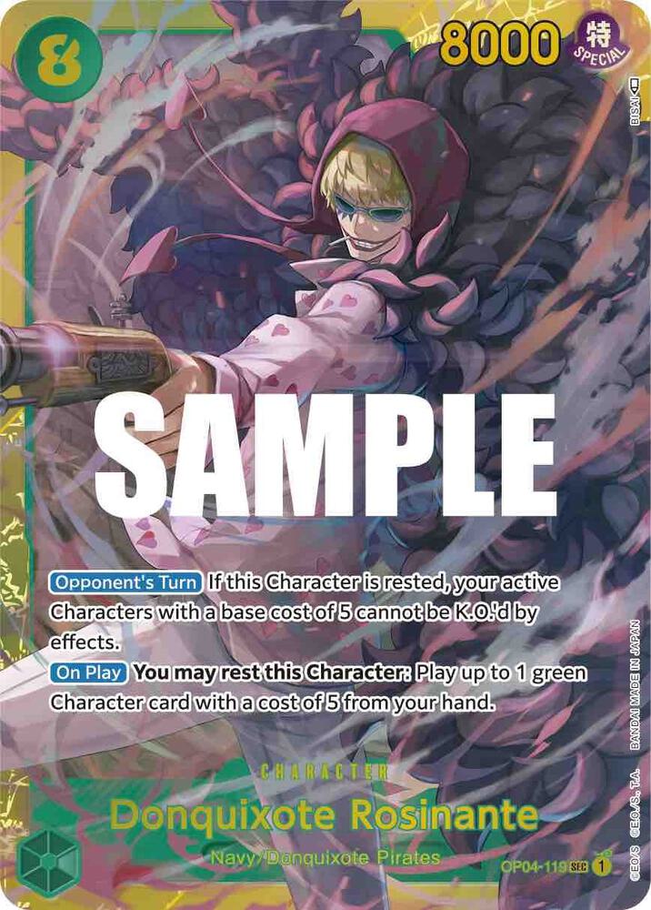 Donquixote Rosinante OP04-119 – Kingdoms of Intrigue | One Piece TCG