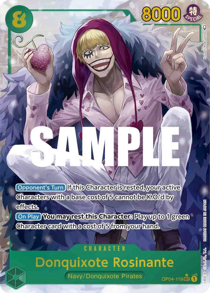 Donquixote Rosinante Alternate Art OP04-119 – Kingdoms of Intrigue | One Piece TCG