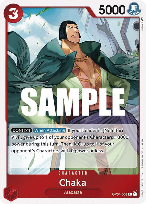 Chaka OP04-008 – Kingdoms of Intrigue | One Piece TCG