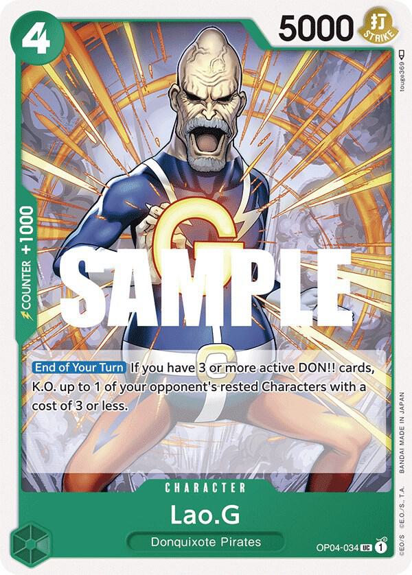 Lao.G OP04-034 – Kingdoms of Intrigue | One Piece TCG