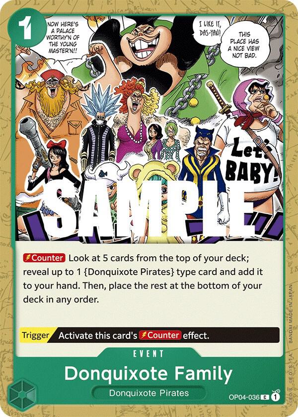 Donquixote Family OP04-036 – Kingdoms of Intrigue | One Piece TCG