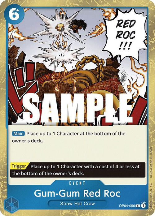 Gum-Gum Red Roc OP04-056 – Kingdoms of Intrigue | One Piece TCG