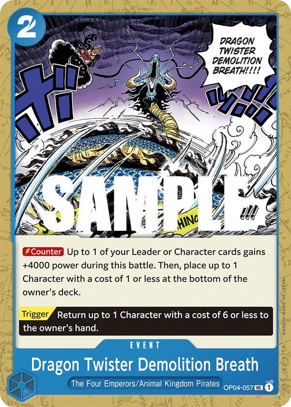 Dragon Twister Demolition Breath OP04-057 – Kingdoms of Intrigue | One Piece TCG
