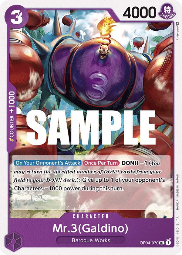 Mr.3 (Galdino) OP04-070 – Kingdoms of Intrigue | One Piece TCG