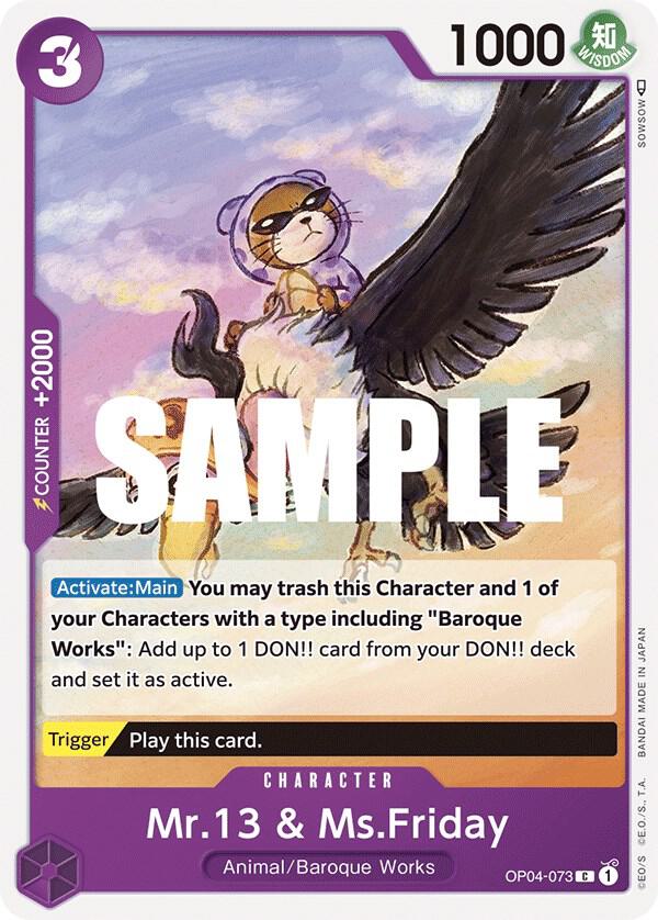 Mr.13 & Ms.Friday OP04-073 – Kingdoms of Intrigue | One Piece TCG