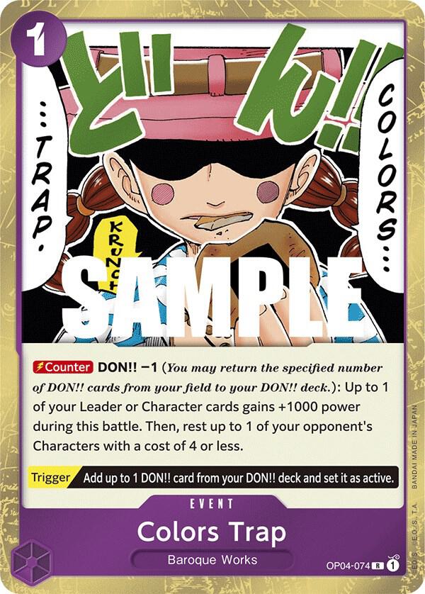 Colors Trap OP04-074 – Kingdoms of Intrigue | One Piece TCG