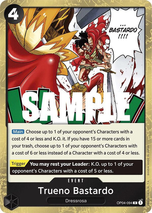 Trueno Bastardo OP04-094 – Kingdoms of Intrigue | One Piece TCG