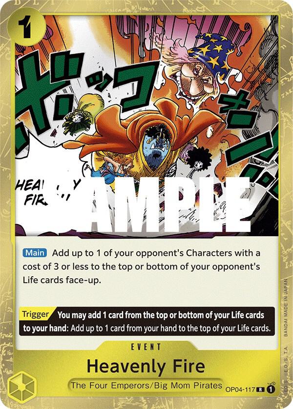 Heavenly Fire OP04-117 – Kingdoms of Intrigue | One Piece TCG