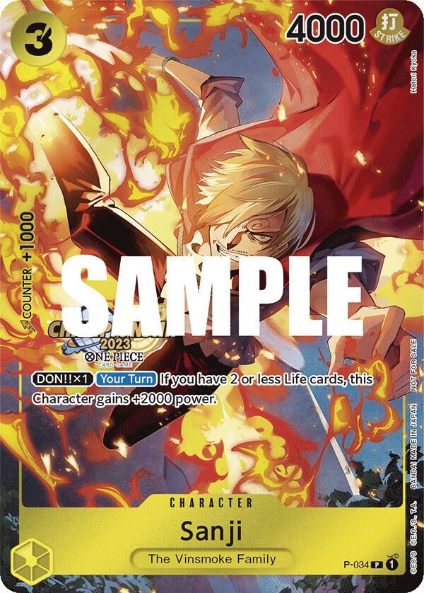 Sanji CS 2023 Event Pack P-034 | One Piece TCG