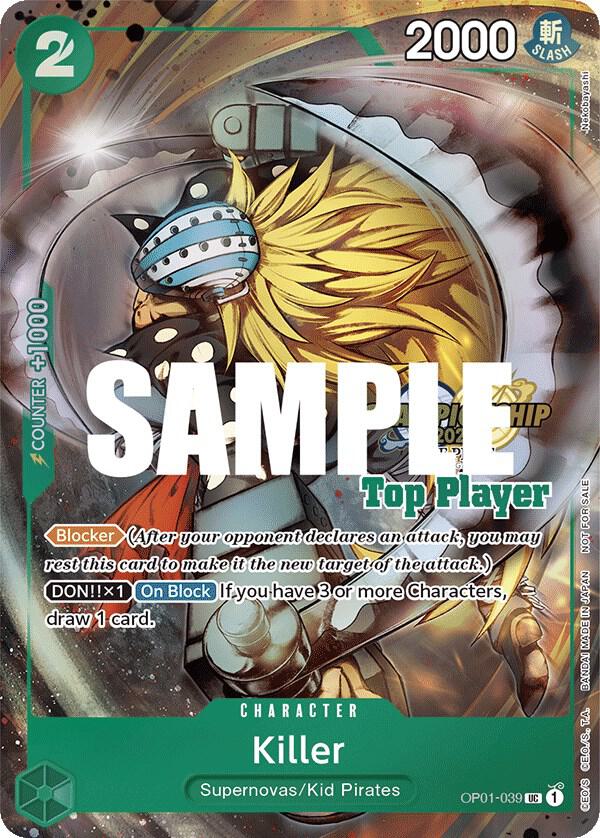 Killer CS 2023 Top Players Pack OP01-039 | One Piece TCG