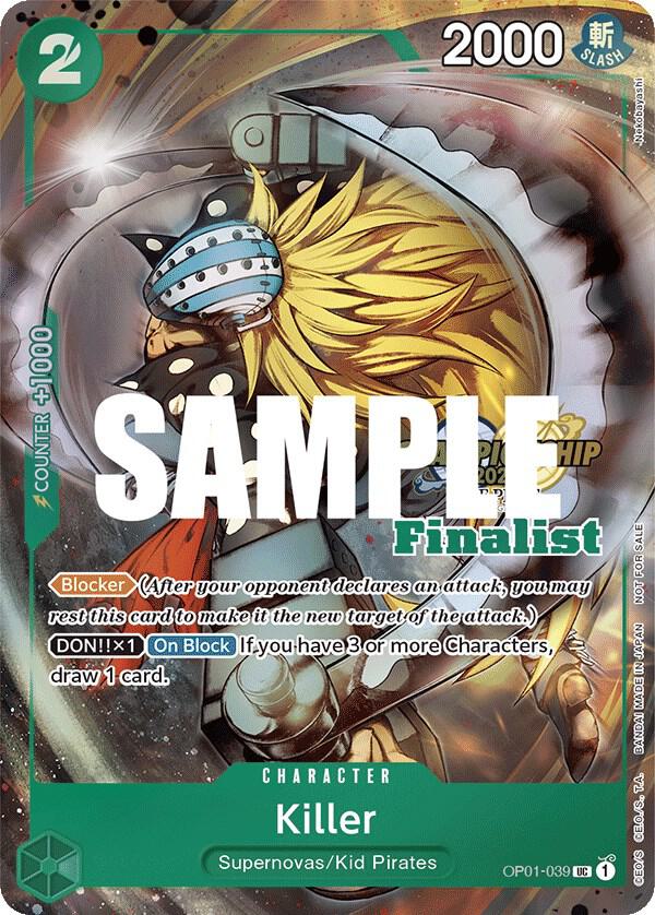 Killer CS 2023 Top Players Pack Finalist OP01-039 | One Piece TCG