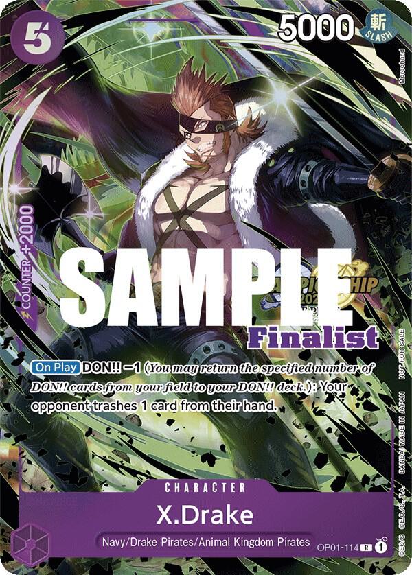 X.Drake CS 2023 Top Players Pack Finalist OP01-114 | One Piece TCG