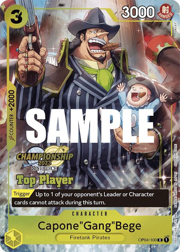 Capone"Gang"Bege CS 2023 Top Players Pack OP04-100 | One Piece TCG