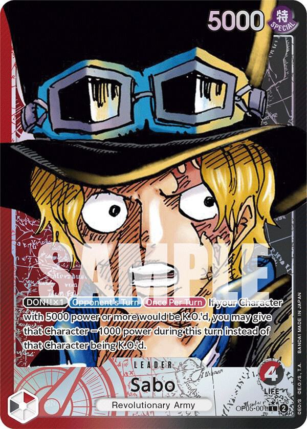 Sabo Alternate Art OP05-001 – Awakening of the New Era | One Piece TCG